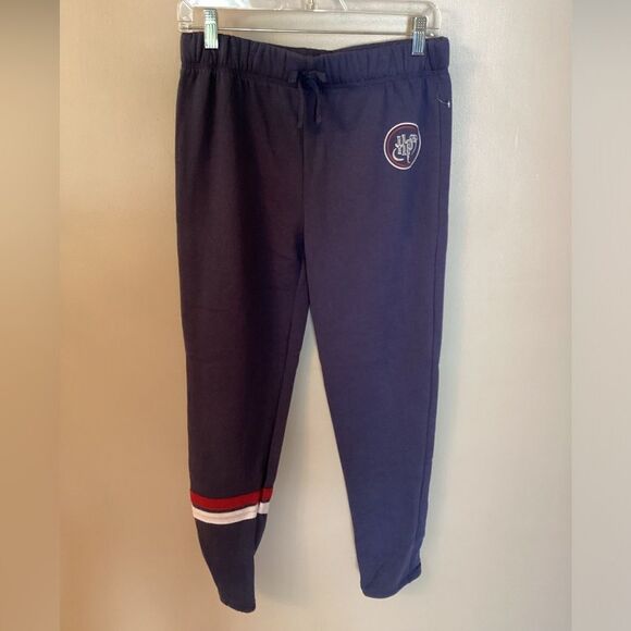 Warner Bros. Blue Sweatpants with Red and White Stripes - Picture 2 of 7